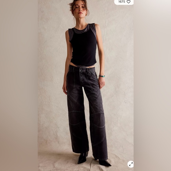 Free People Denim - NWOT size 29 Free People We The Free Unknown Reasons Moto Straight Jeans